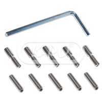 Sirio - M5 male - M6 male / M6 male - M6 male adapter set